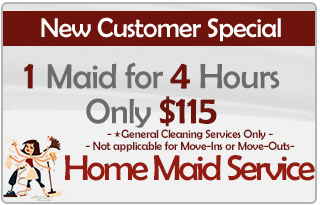 1 Maid 4 Hours for $115